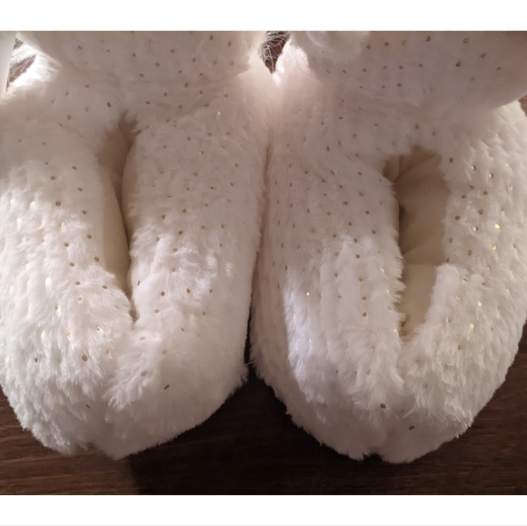 Fluffy Gold Antler Stag Slippers - Picture 5 of 13